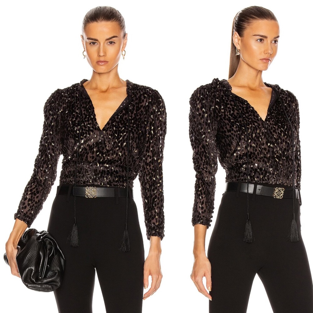 NWT A.L.C. Ophelia Top in Carob Sz 0